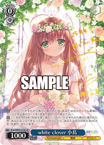 Weiss Schwarz Premium Booster Key 25th Anniversary