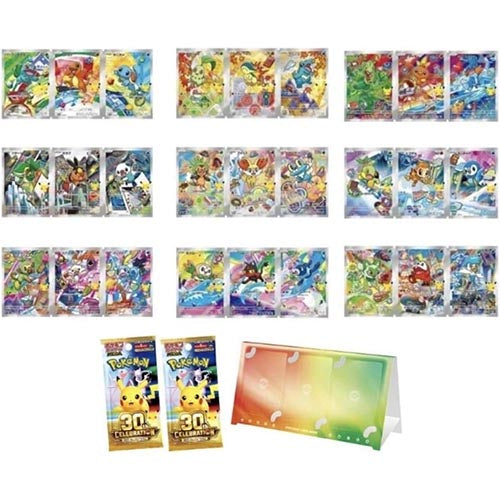 MEGA 30th CELEBRATION Card Set (Set of 9)