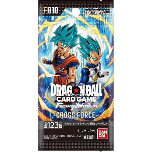 Dragon Ball Super CG Fusion World Booster CROSS FORCE FB10 Box